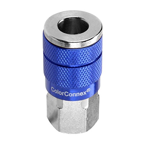 Product Cover ColorConnex Coupler, Automotive Type C, 1/4 in. FNPT, Blue - A72410C