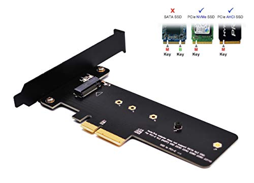 Product Cover EZDIY-FAB PCI Express M.2 SSD NGFF PCIe Card to PCIe 3.0 x4 M2 Adapter (Support M.2 PCIe 22110,2280, 2260, 2242)
