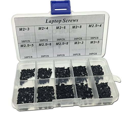 Product Cover CO RODE 350 Pieces Laptop Screws, Notebook Computer Screw Kit Set for IBM HP Dell Lenovo Samsung Sony Toshiba Gateway SSD Hard Disk SATA