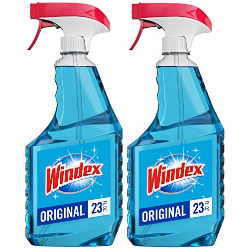 Product Cover Windex Glass Cleaner Trigger Bottle, Original Blue, 23 fl oz (2 ct)