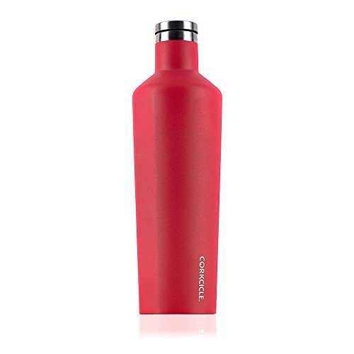 Product Cover Corkcicle Triple Insulated Water Bottle and Thermos, 25 oz, Waterman Red