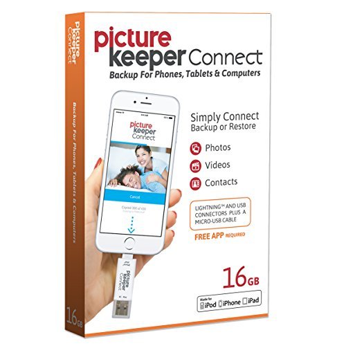 Product Cover Picture Keeper CONNECT 16GB Portable Flash USB Backup and Storage Device Drive for Mobile Phones Tablets and Computers