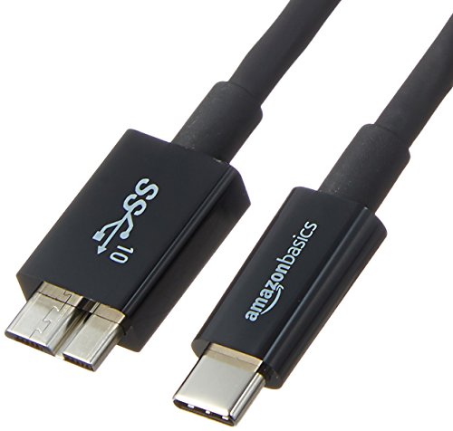Product Cover AmazonBasics USB Type-C to Micro-B 3.1 Gen2 Cable - 3 Feet (0.9 Meters) - Black
