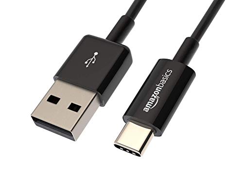 Product Cover AmazonBasics USB Type-C to USB-A 2.0 Male Cable - 3 Feet (0.9 Meters) - Black