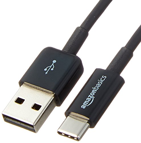 Product Cover AmazonBasics USB Type-C to USB-A 2.0 Male Cable - 6 Feet (1.8 Meters) - Black