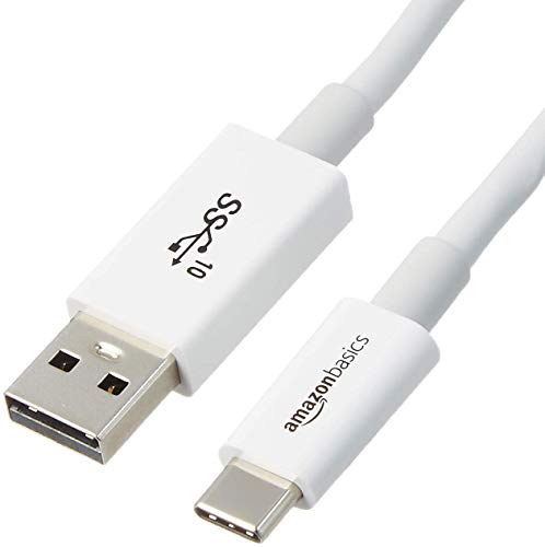 Product Cover AmazonBasics USB Type-C to USB-A Male 3.1 Gen2 Adapter Charger Cable - 3 Feet (0.9 Meters) - White