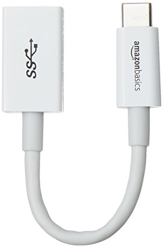 Product Cover AmazonBasics USB Type-C to USB 3.1 Gen1 Female Adapter Cable - White