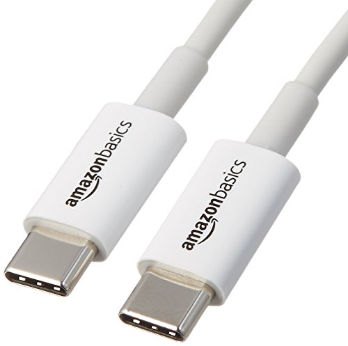 Product Cover AmazonBasics USB Type-C to USB Type-C 2.0 Charger Cable - 6 Feet (1.8 Meters) - White