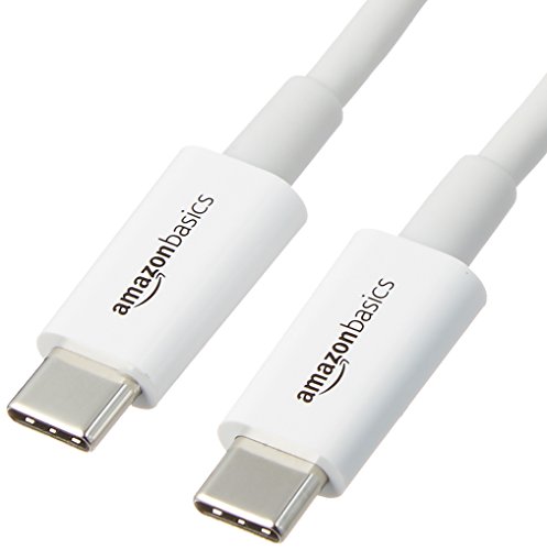 Product Cover AmazonBasics USB Type-C to USB Type-C 2.0 Charger Cable - 9 Feet (2.7 Meters) - White