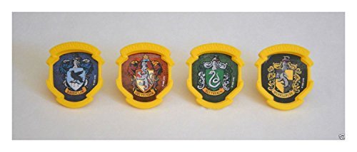 Product Cover 12 Harry Potter Hogwarts Houses Cup Cake Rings Topper Party Goody Favor Supply