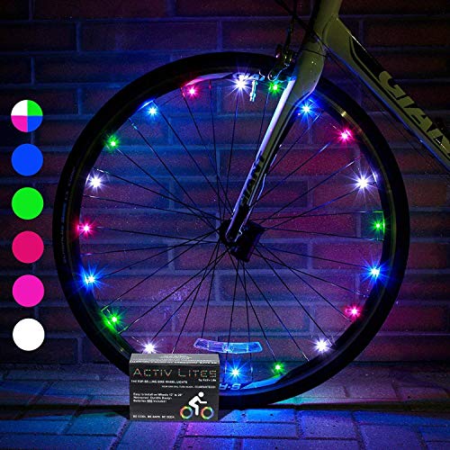 Product Cover Activ Life LED Bicycle Light (1 Tire, Multicolor) Xmas Gifts for Kids Fun, Top Secret Santa Gifts 2019 X-mas, Popular Children Toys, Best for Hot Outdoor Family Child Bday Party Regalos de Navidad