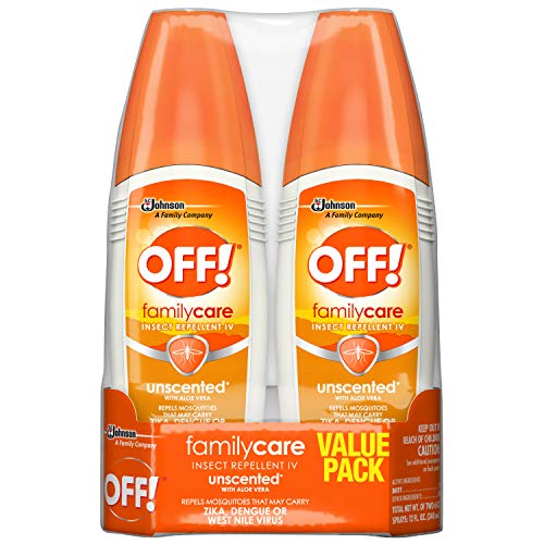 Product Cover OFF! FamilyCare Insect Repellent IV Unscented, 6 Fl Oz (2 Count)
