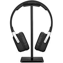 Product Cover New Bee Headphone Stand Universal Aluminum Headphone Holder Headset Showing Display Stand Hanger for Bests for Sony for All Headphones Size (Black)