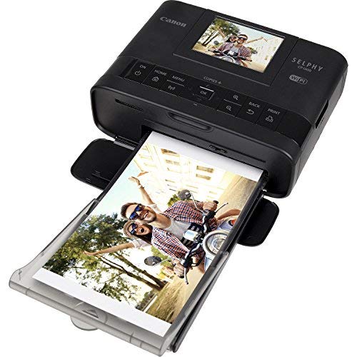 Product Cover Canon SELPHY CP1300 Wireless Compact Photo Printer (Black) + Canon KP-108IN Color Ink Paper Set (Produces up to 108 of 4 x 6 Prints) + USB Printer Cable + HeroFiber Ultra Gentle Cleaning Cloth