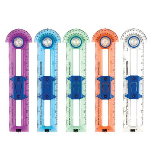 Product Cover EAI Education Slide N' Measure Compass: Assorted Colors - Set of 10