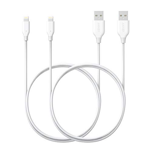 Product Cover Anker [2 Pack] Powerline Lightning Cable (6ft) Apple MFi Certified - Lightning Cables for iPhone Xs/XS Max/XR/X / 8/8 Plus / 7/7 Plus, iPad Mini / 4/3 / 2, iPad Pro Air 2