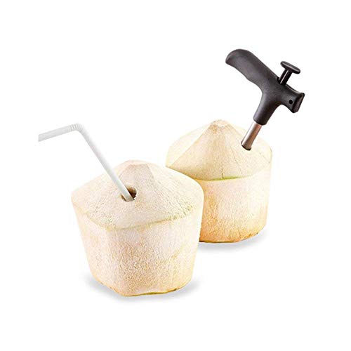 Product Cover Sell4Style Coconut Opening Tool (Punch Tap) Knife Opener For Fresh Coconut Water (Black)