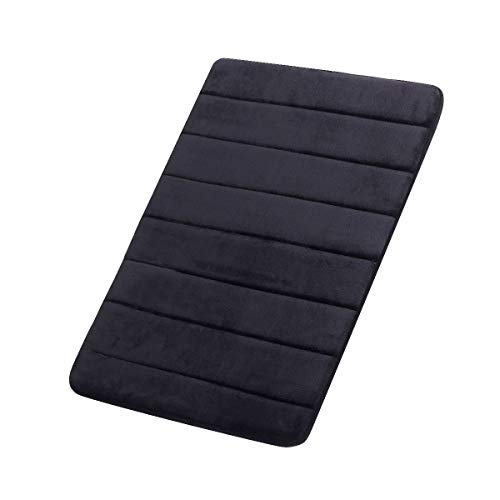 Product Cover FINDNEW Non-Slip Soft Microfiber Memory Foam Bath Mat,Toilet Bath Rug,with Anti-Skid Bottom Washable Quickly Drying Bathroom mats (20