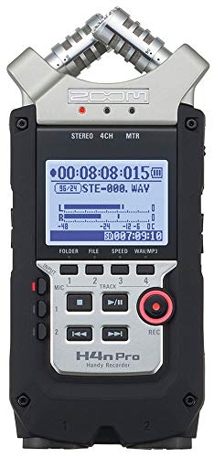 Product Cover Zoom H4n Pro 4-Channel Handy Recorder Bundle with Custom Windbuster for Zoom H4n, Line-to-Mic Attenuator Cable, Remote Control for Zoom H4n and 16GB SD Card