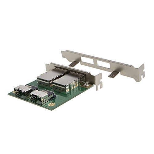 Product Cover CableCreation Dual Mini SAS 26pin SFF-8088 to 36pin SFF-8087 Adapter in PCI Card Bracket