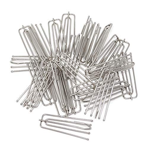 Product Cover HONBAY Stainless Steel Curtain Pleat Hook 24 Pack of 4 Prongs Pinch Pleat Clips Hooks Traverse Pleater