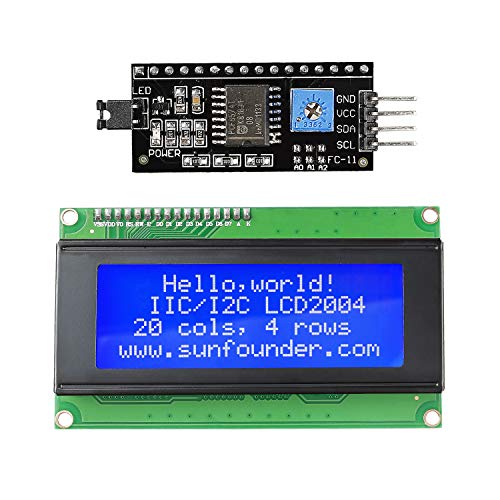 Product Cover SunFounder IIC I2C TWI Serial 2004 20x4 LCD Module Shield for Arduino R3 Mega2560