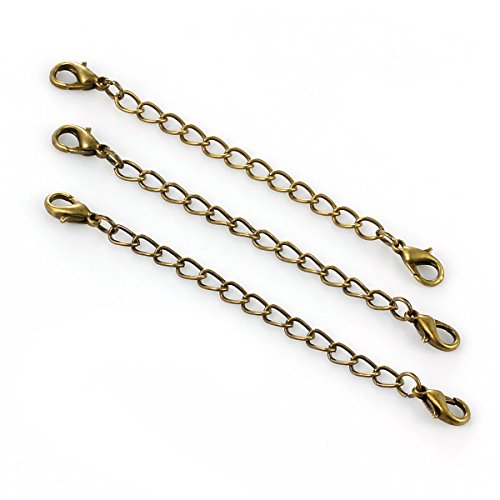Product Cover 30 Antique Bronze Tone Necklace Extender with Lobster Claw Clasps 76mm or 3