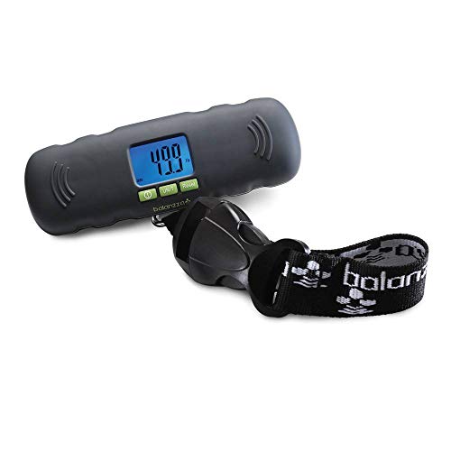Product Cover Balanzza MINI USB Rechargable Digital Luggage Scale Capacity with Backlight Display, BZ400U 5 years,Black,One Size