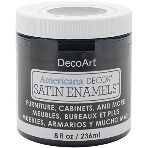 Product Cover Americana Decor Satin Enamels 8oz-Classic Black