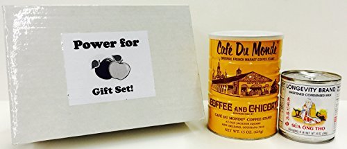 Product Cover PowerMedley Cafe Du Monde coffee and Longevity brand condensed milk (Pack of 2)