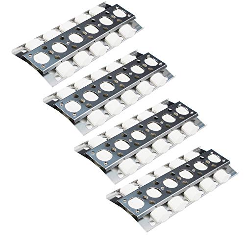 Product Cover Direct store Parts DP112 (4-pack) Stainless Steel Heat Plate, Heat Shield, Heat Tent, Burner Cover, Vaporizor Bar, and Flavorizer Bar Replacement for Select Turbo Gas Grill (4)
