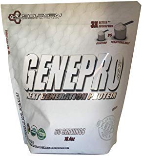 Product Cover GENEPRO Medical Grade Protein 60 Servings, by Musclegen Research - Premium Protein for Absorption, Muscle Growth & Mix-Abilty. Gluten-Free, No Sugar, Flavorless and Mixes with any Drink. 