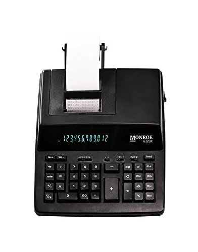 Product Cover Monroe Systems for Business 6120X 12-Digit Business Medium Duty Calculator, Black
