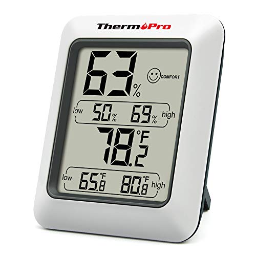Product Cover ThermoPro TP50 Digital Hygrometer Indoor Thermometer Humidity Monitor with Temperature Humidity Gauge