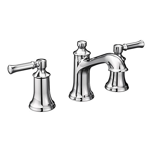 Product Cover Moen T6805 Dartmoor Two-Handle Low Arc Bathroom Faucet without Valve, Chrome
