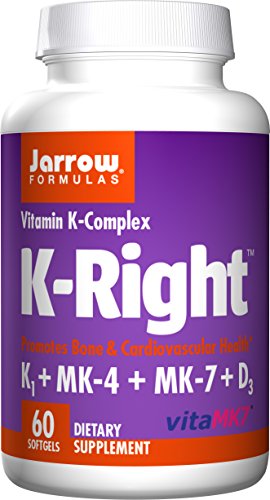 Product Cover Jarrow Formulas K-Right, Promotes Bone & Cardiovascular Health, Vitamin K-Complex, 60 Softgels