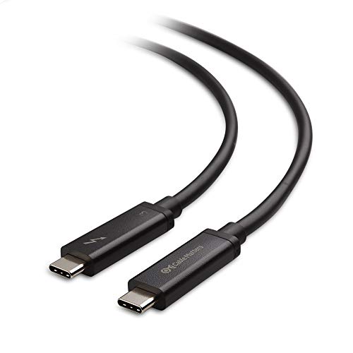 Product Cover Certified Cable Matters Active 40Gbps Thunderbolt 3 Cable in Black 3.3 Feet Supporting 100W Charging (Not Compatible with USB-C Ports Without The Thunderbolt Logo)