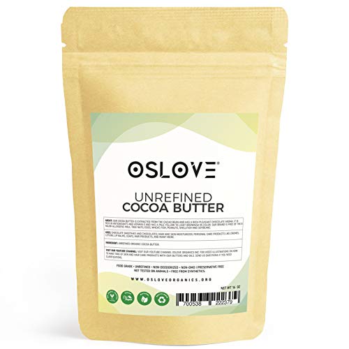 Product Cover Organic Cocoa Butter FOOD GRADE 1 LB by Oslove Organics - Raw