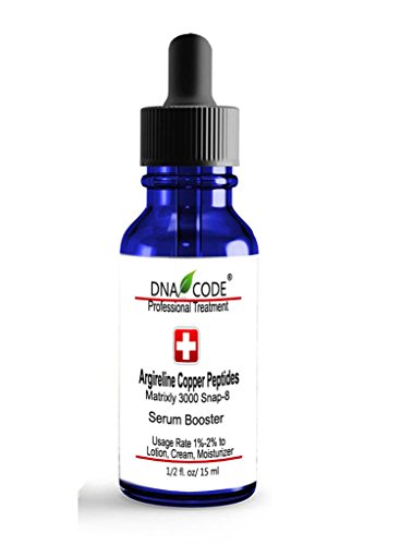 Product Cover DNA Code-No Needle Alternative-Argireline Copper Peptide Wrinkle Reduce Serum Booster w/Snap-8, Matrixyl 3000