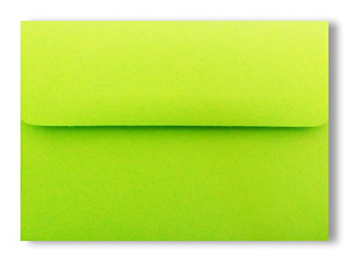Product Cover Lime Green (50 Boxed) A2 (4-3/8 x 5-3/4) Envelopes for 4-1/8 X 5-1/2 Invitations Announcements Showers from The Envelope Gallery