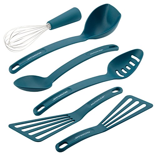 Product Cover Rachael Ray 46409 Nylon Nonstick Set, Marine Blue, 6-Piece, Tools and Gadgets, One Size