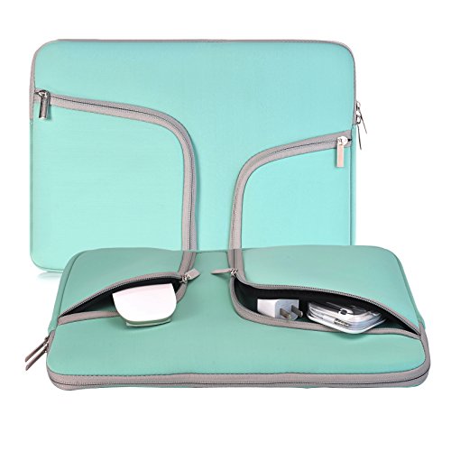 Product Cover egiant Laptop Sleeve Case 14-15.4 Inch, Water-Resistant Notebook Bag for MacBook Pro 15 Retina, Mac Pro 15 Touch Bar, Chromebook 15 and 14 Inch Acer Asus Dell Lenovo HP Toshiba Computer-Turquoise