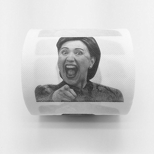 Product Cover Laughing Hillary Clinton Toilet Paper, Novelty Gag Gift (1)
