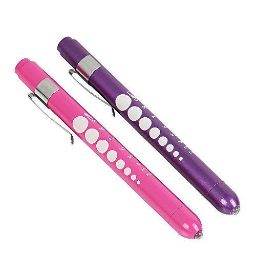 Product Cover CAVN (2 PCS) Reusable LED Medical Penlight with Pupil Gauge for Nurses Doctors with Pocket Clip