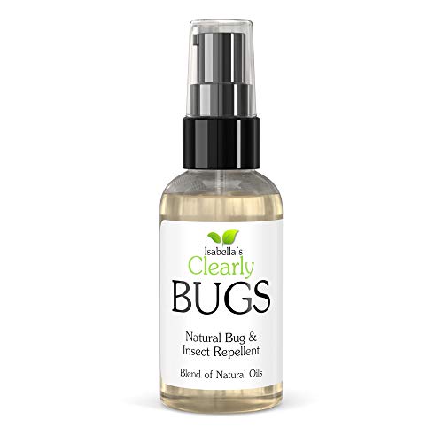 Product Cover Clearly Bugs, Best Natural Bug Repellent, Insect Shield. Pure Therapeutic Essential Oils w/Lavender, Cedarwood, TeaTree, Lemongrass, Lemon. Non Toxic, Deet Free. 2 Oz