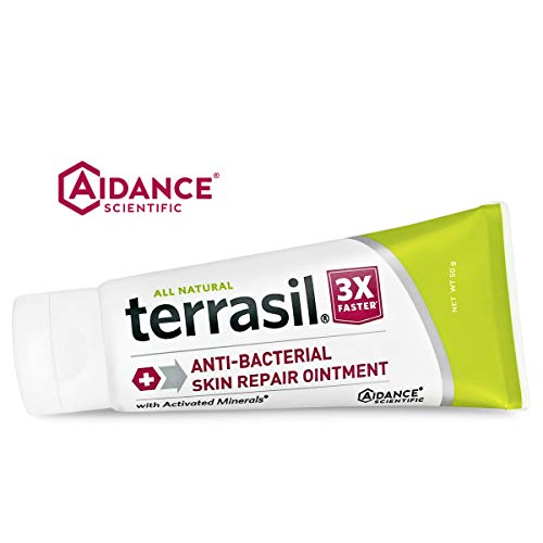 Product Cover Antibacterial Skin Repair 3X Faster Dr. Recommended 100% Guaranteed All Natural Ointment Fissures Folliculitis Angular Cheilitis Impetigo Chilblains Lichen Sclerosus Boils Cellulitis by Terrasil®