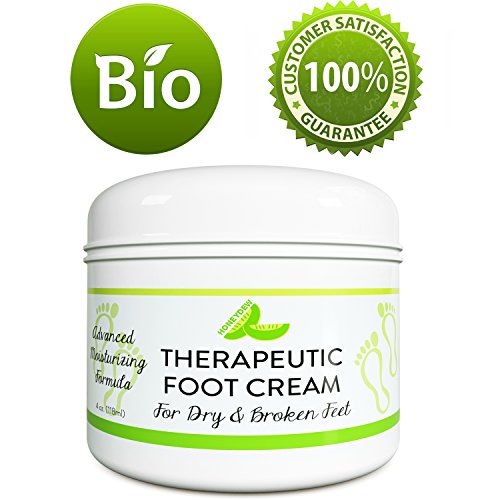 Product Cover All Natural Shea Butter Moisturizing Foot Cream for Dry and Cracked Feet - Foot Care Lotion for Cracked Heels - Ultra- Hydrating Cream with Coconut Oil and Jojoba for Men and Women - 4oz