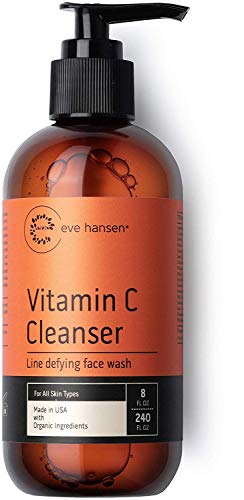 Product Cover Eve Hansen Vitamin C Face Wash | HUGE 8 oz Anti-Aging Skin Cleanser for Dark Circles, Age Spots and Fine Lines | Blackhead Remover, Hyperpigmentation Treatment, Pore Minimizer Gel Face Cleanser