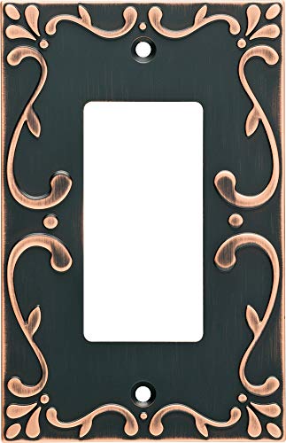 Product Cover Franklin Brass W35072-VBC-C Classic Lace Single Decorator Wall Switch Plate/Cover, Bronze With Copper Highlights