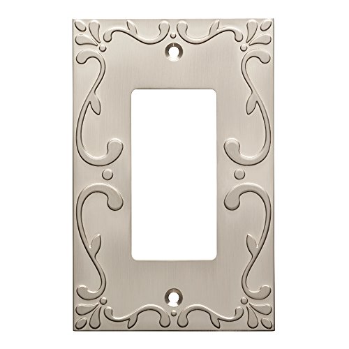 Product Cover Franklin Brass W35072-SN-C Classic Lace Single Decorator Wall Plate/Switch Plate/Cover, Satin Nickel